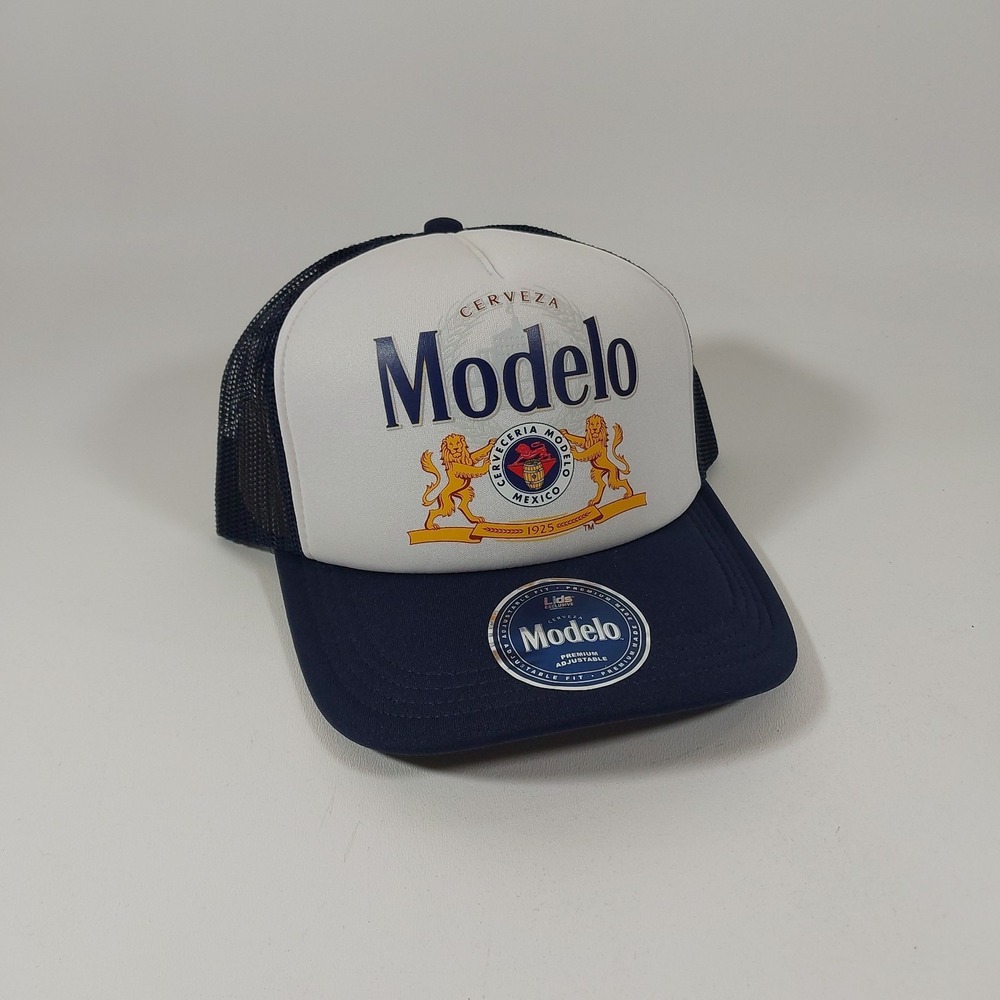 Modelo Beer Cerveza Unisex Trucker Hat Navy Snapback Pilsner Baseball Cap